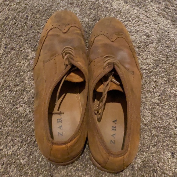 Zara Brown leather shoe; Size US 8 - Picture 3 of 4